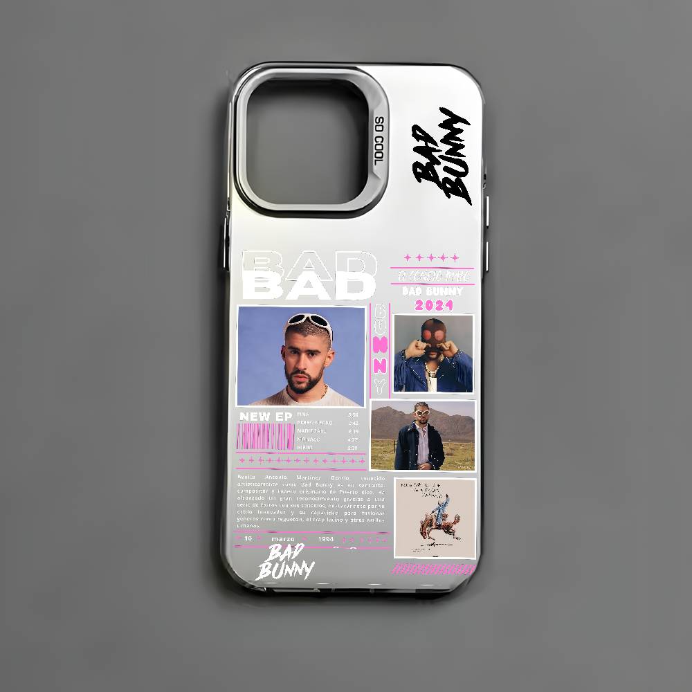 B-Bad Bunny Art Album Phone Case For iPhone 17 16e 16 15 14 13 12 11 mini Pro Max X XR XSMAX 8 7 Air Plus Anti Fall Matte Cover