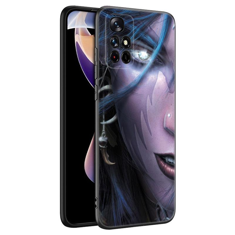The World of Warcraft Black Silicone Phone Case For Xiaomi Redmi Note 10 11 11S 12 13 4G 8 9 11T Pro 5G Plus 8T 9S 10S 12S
