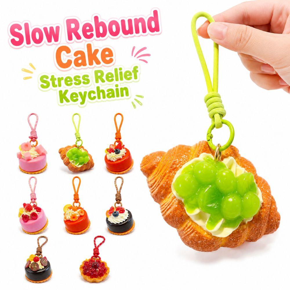Slow Rebound Bag Keychain Pendant Simulation Food Pinch Toy For Kids Adults
