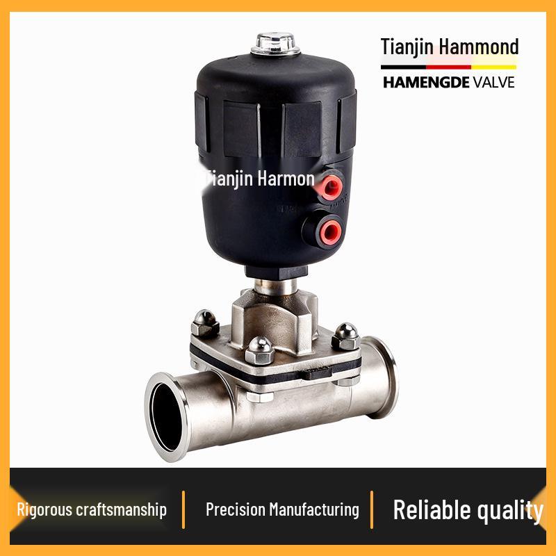 Hammond KF Pneumatic Vacuum Diaphragm Valve 316L G681W-16P Quick-Connect, available in KF16, KF25, KF40.