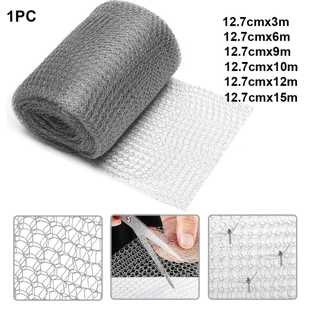3 meters - 15 meters  mesh fabric fill, stainlesss steel gaps blocker, easy to use, flexible and elastic hardware fabric DIY kit