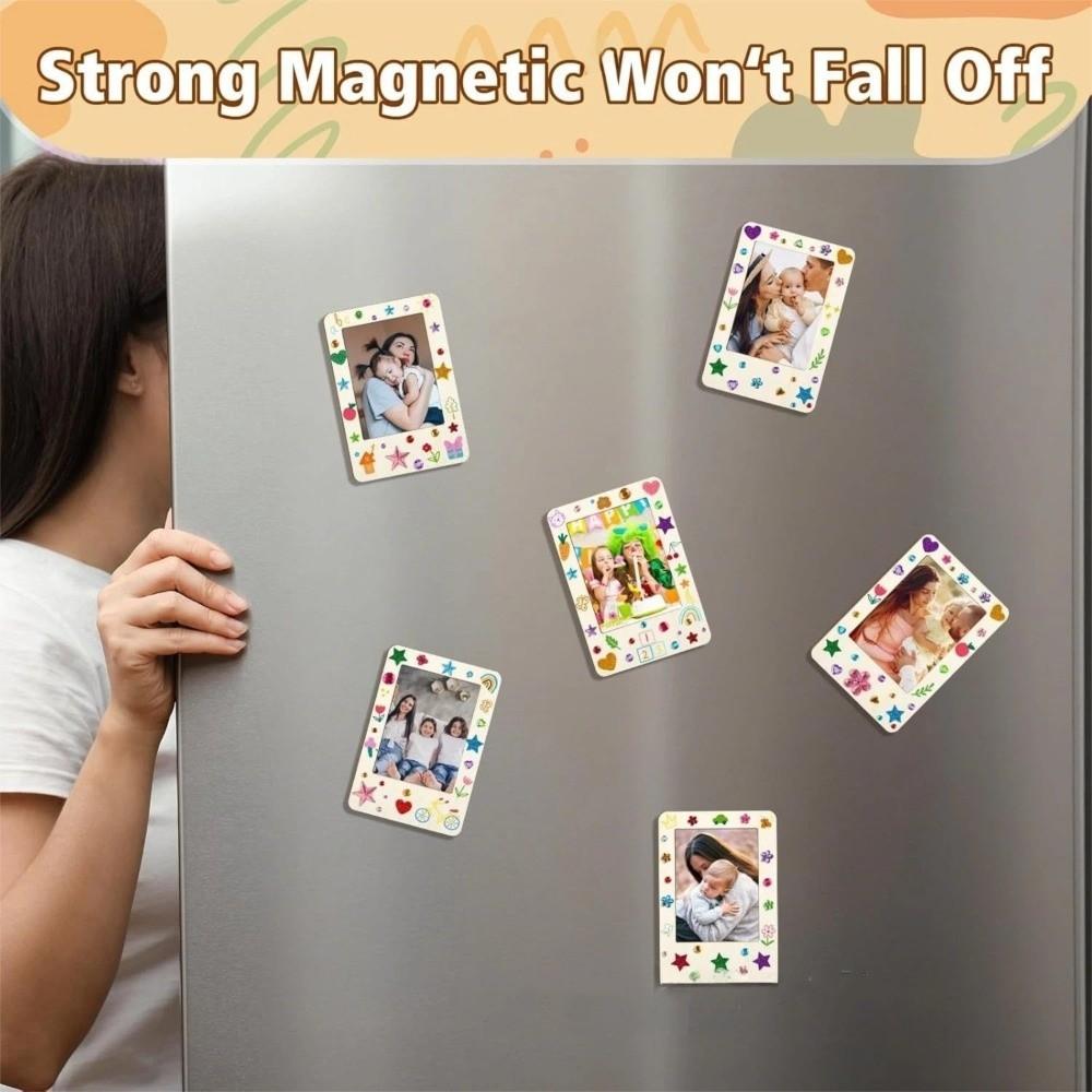Wooden Material Unfinished Wooden Craft Frames DIY Picture Holder for Picture Frame Decor