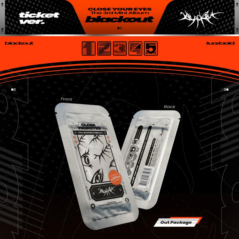 CLOSE YOUR EYES 3-й мини-альбом blackout (билет вер.)