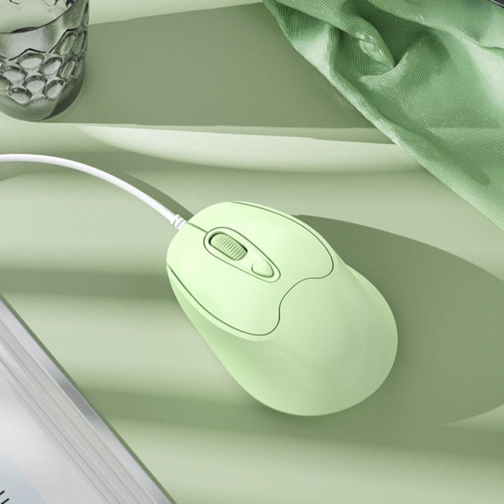 USB Wired Mute Mouse Type C USB Cable Ergonomic Mice Type C Wired Mouse Desktop Notebook