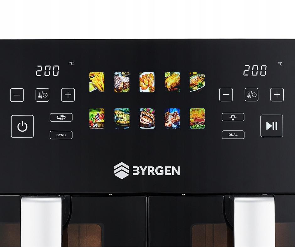 Air Fryer BYRGEN 9L double chamber 2400W dryer