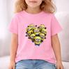 Summer Kids Minions Love Print 100 Cotton TShirt for Outdoor Boys and Girls  Comfortable ShortSleeved Top