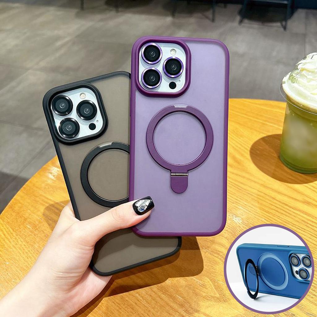 Invisible Metal Bracket Mobile Phone Case for iPhone 11 13 16 Pro Max iPhone 14 15 Pro Max 12 13 Pro Max 16 Plus 7 8 Plus 13 Pro 14 Pro