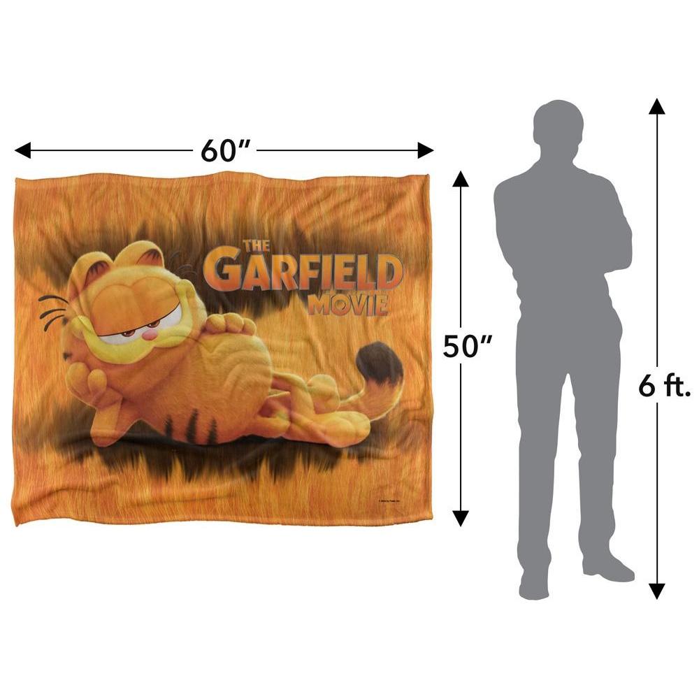 Garfield Laying Down Silky Supersoft Blanket