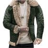 Winter New Fur Integrated Men's Jacket Thickened Imitation Leather Fleece Printed Jacket Order Surge