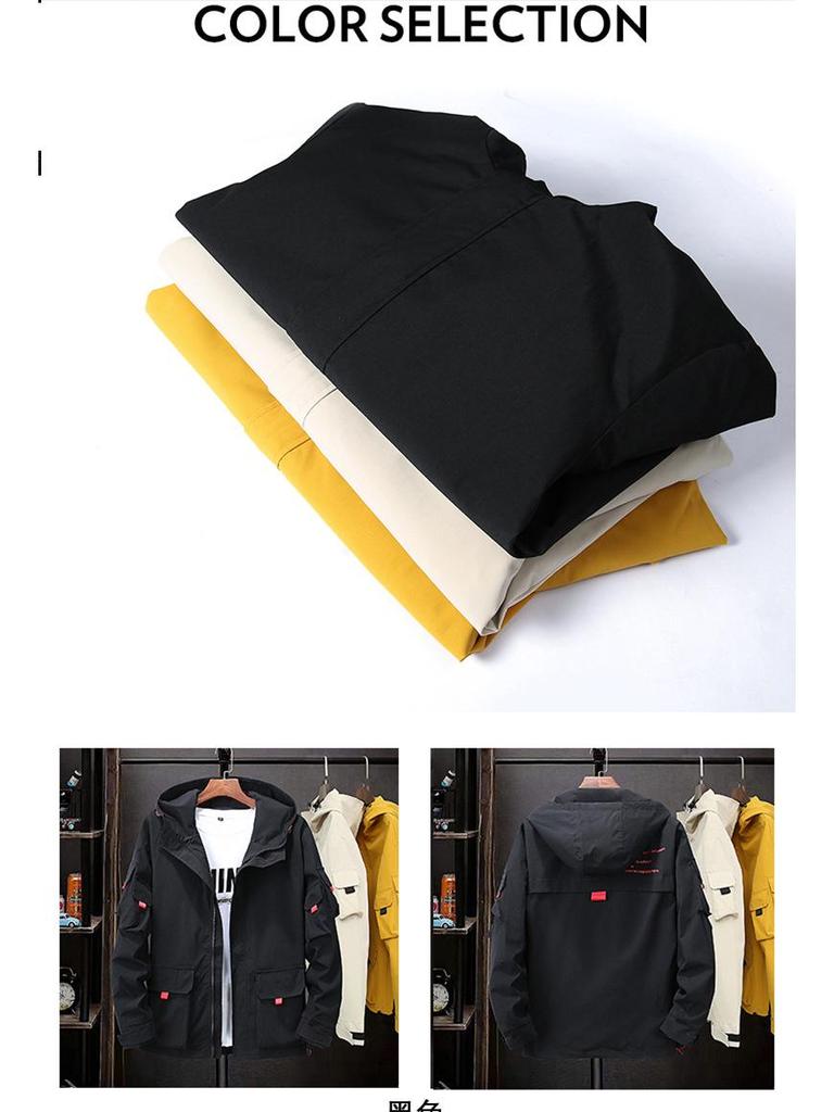 2019 Весна/Осень Мужская Модная Рабочая Куртка Большого Размера