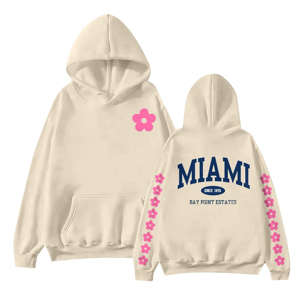 Женская мода с принтом, длинный рукав, свободная толстовка, верхняя часть, осенняя толстовка с капюшоном