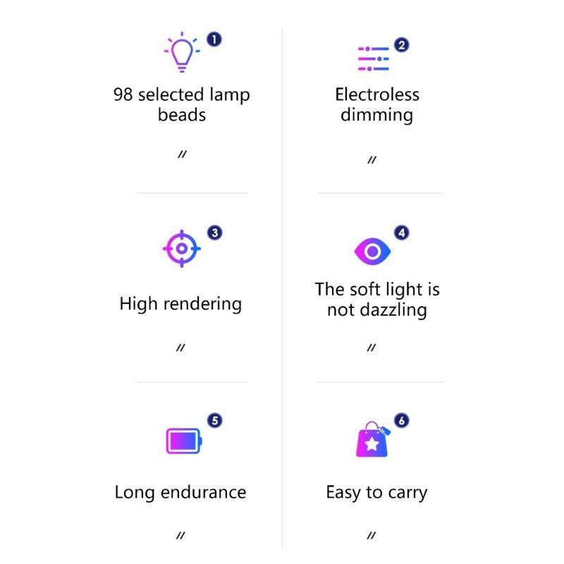 Перезаряжаемый светодиодный видеосвет 10 Вт мощности с регулируемой цветовой температурой для студийной и уличной фотосъемки