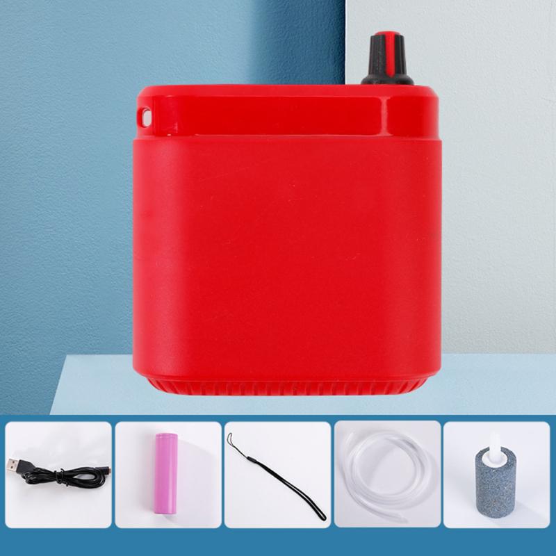 Портативный кислородный насос 3л/мин перезаряжаемый бесшумный USB воздушный насос воздушный компрессор аквариумный аквариум