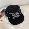 Fashion Hat Korean niche design sense flat edge baseball cap women's new face small versatile letter embroidery cap