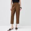 Women's Mulberry Silk Blend Cropped Trousers