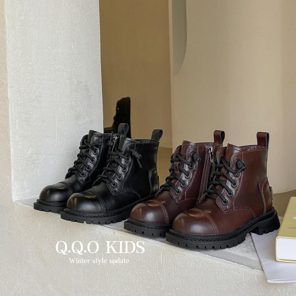 Кожаные детские ботинки в осеннем стиле - Распродажа