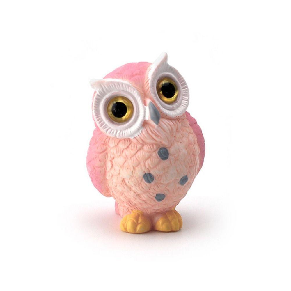 Resin Crafts Owl Miniatures Cute Mini Owl Ornaments Creative Simulation Owl Ornaments  Outdoor