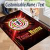 Custom Text Printed Rug Union Berlin FC Non Slip Floor Carpet For Home Room Decor