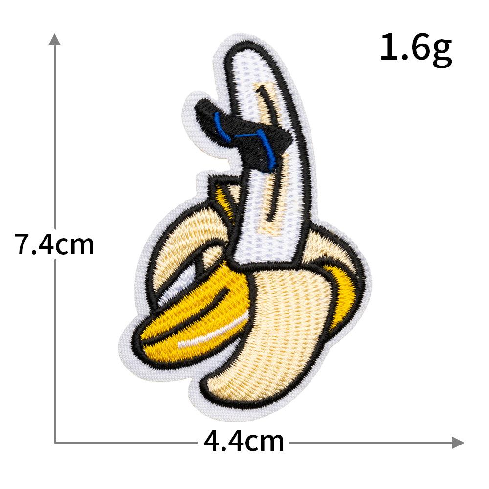 Новая Мультяшная Серия Фруктов Ананас Банан Вышитая Тканевая Нашивка Компьютерная Вышивка Аксессуары для Одежды Значок Тканевая Бирка