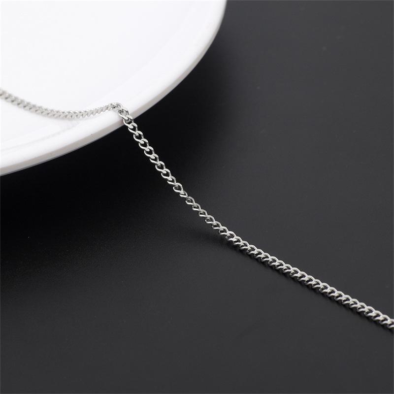 Тонкая цепочка из нержавеющей стали 304 и титановой стали для украшений, брелока, рекламной доски или сумки