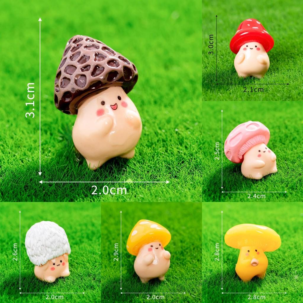 Пейзаж Гриб Микро Эльф Смола Орнаменты Для Рабочего Стола Креативное Украшение