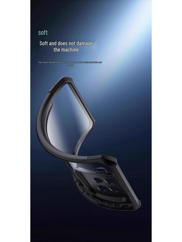 Xundi Silicone Anti-Fall Full Coverage Transparent Case for Xiaomi 15T/15T Pro