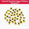 50/100pcs/bag with Eyelashes Colorful Activity Eyeballs 3D Wiggling Moving Eyes
