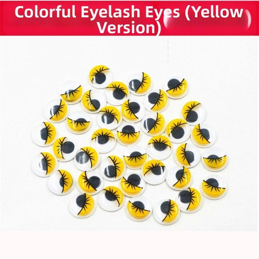 50/100pcs/bag with Eyelashes Colorful Activity Eyeballs 3D Wiggling Moving Eyes