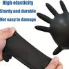 Nitrile Disposable Black Gloves 100PCS Heavy Duty High Elastic Thick Cleaning Kitchen Cooking Tattoo Work Gloves Cleaning Tools