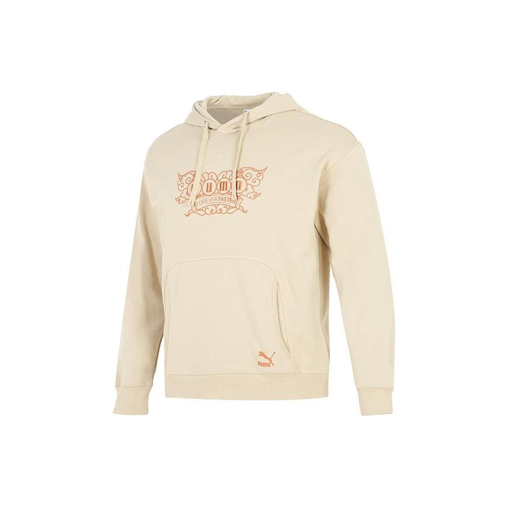 Puma Толстовка с капюшоном и карманом-кенгуру с логотипом, мужские топы Off-White 539909-12