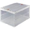 TRUSCO Thin Foldable with Storage Container, 75L, Slide-Lock Lid, Transparent, TR-C75B-TM, Case/Box