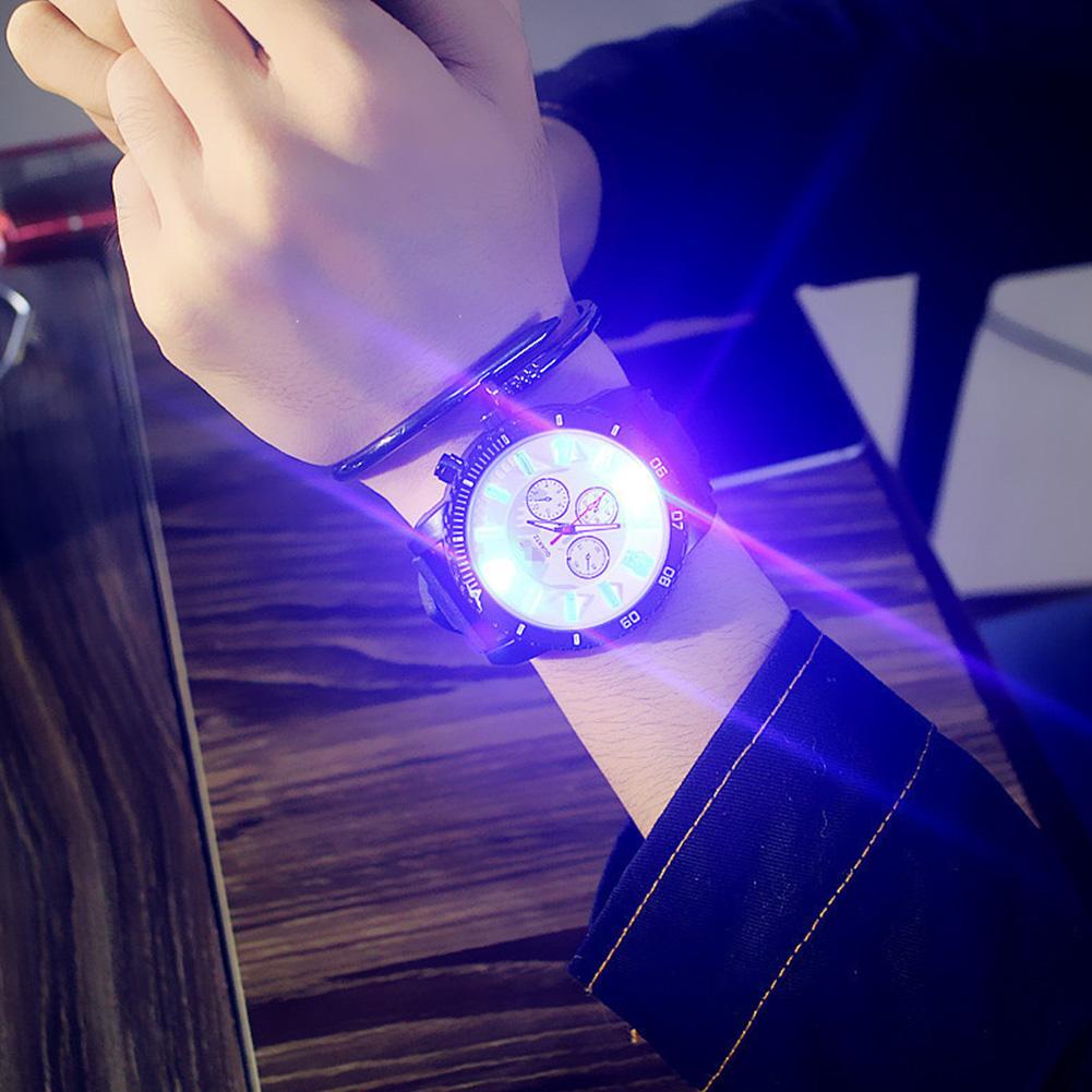 Светящиеся LED Спортивные Часы с Гелевым Ремешком Женские Кварцевые Часы Подарки для Мужчины Женщины