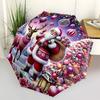 1pc Christmas Candy House Automatic Opening Folding Umbrella, 8 Bone Iron Frame, Outdoor Umbrella, Festive Gift for Fans, Travelers, Daily Use.D023