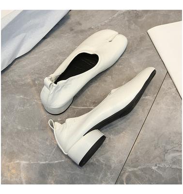 2025 Женские туфли таби на каблуке 3 см, мягкие балетки, лоферы слипоны, мягкие мокасины таби, повседневная обувь ниндзя, женская обувь