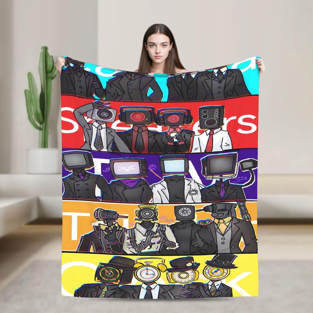 speaker man or the multiverses Blanket Quality Soft Throw Blanket Autumn Decorative Home Decor Graphic Bedspread
