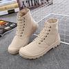 Couple High Top Sneakers Canvas Shoes Women Men Casual Shoes White Flat Female Basket Lace Up Trainers Size 36-45