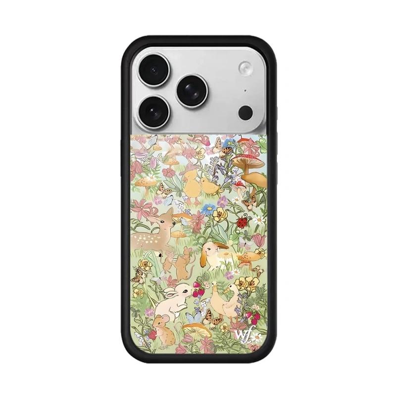 Wf Тейлор Джавасис Полевой цветок защитный Чехол для телефона для iPhone 12 13 14 15 16 17 Pro Max Plus wf Луг олененок Замок Утки Чехол