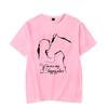 Funny Horse And Girl You Are My Happy Place Print T-shirts Summer Short Sleeve Tee Shirts For Women Round Neck Ladies Personalized Tops