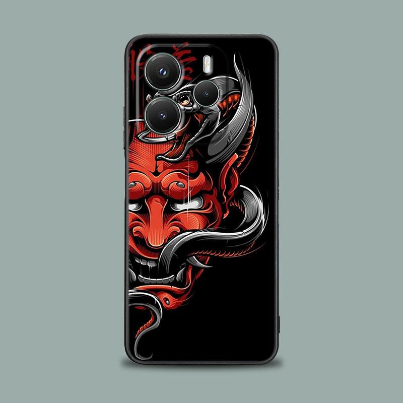 Чехол для телефона для Xiaomi Redmi 15C 14C 12C 13C 4G Redmi Note 15 14 13 12 11 10 Pro Plus 12S Мягкий чехол Японское искусство Самурай Ниндзя