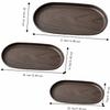 Plastic Oval Tray Smooth Surface Fruit Platter Vintage Afternoon Tea Dessert Plate  Home