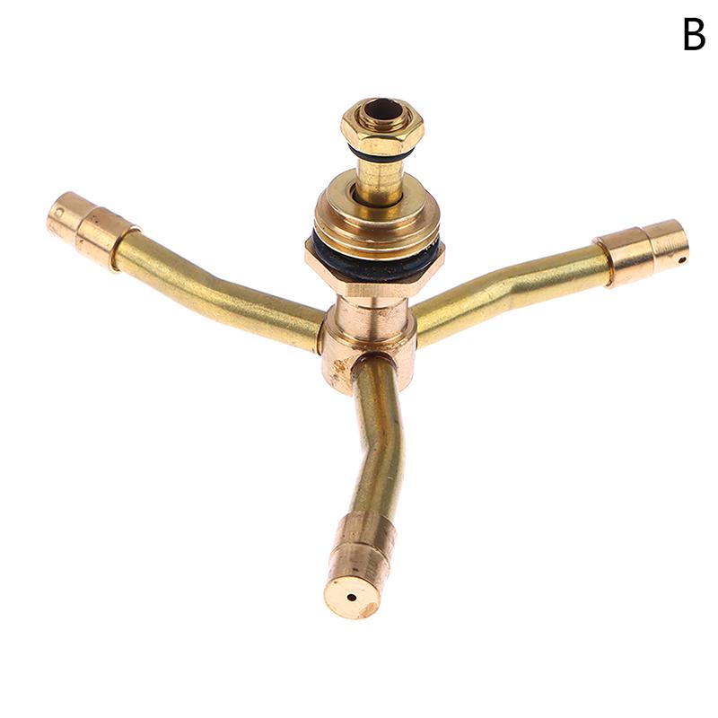 1Pc 2/3/4 Arm 360°Automatic Rotary Whirling Sprinkler Garden Lawn Irrigation Watering Nozzle Spray Rotating Brass Sprayer