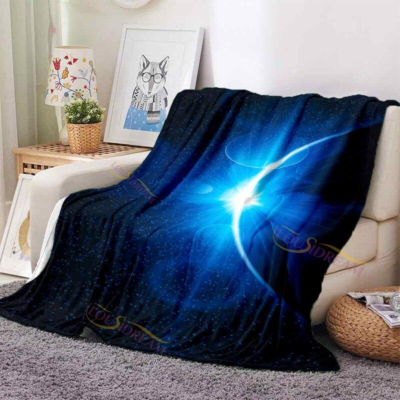 Фланелевое одеяло с тематикой космического пространства Галактики, одеяло с солнечной системой, одеяло для космического пространства, дизайн для дивана-кровати, декор комнаты, подарок