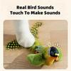 Chirping Bird Cat Toy Interactive Flapping Wings Plush Bird Toy, Elastic Rope To Relieve Boredom and Resist Scratching and Biting