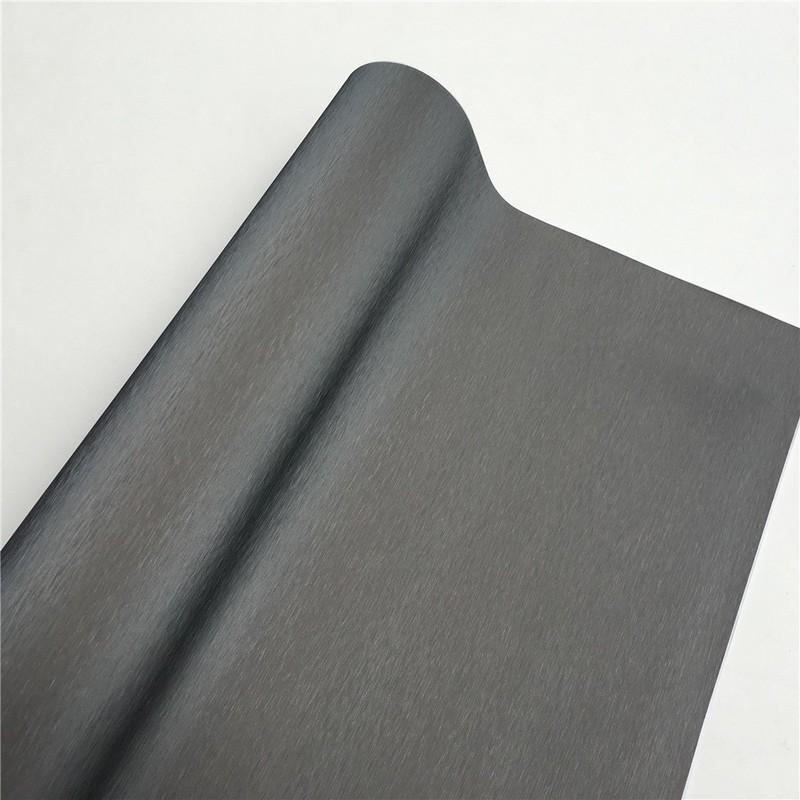 Grey Metallic Brushed Vinyl Wrap Car Film Wrapping Foil Bubble Free Furniture Console Computer Laptop Phone