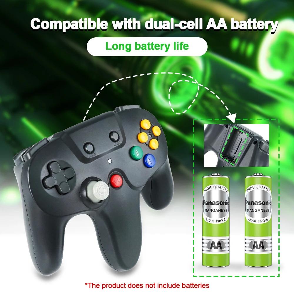 2.4G Wireless Remote Joystick Controller Game Pad Joypad for Nintendo 64 Gamepad Joypad N64 Video Console Accessories 2.4GHz