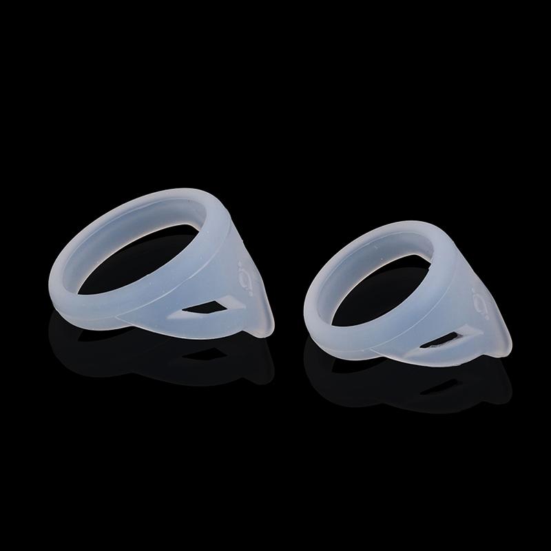 2Pcs Male Penis Ring Special Condom Delay Extension Glans Sleeve Reusable Toys