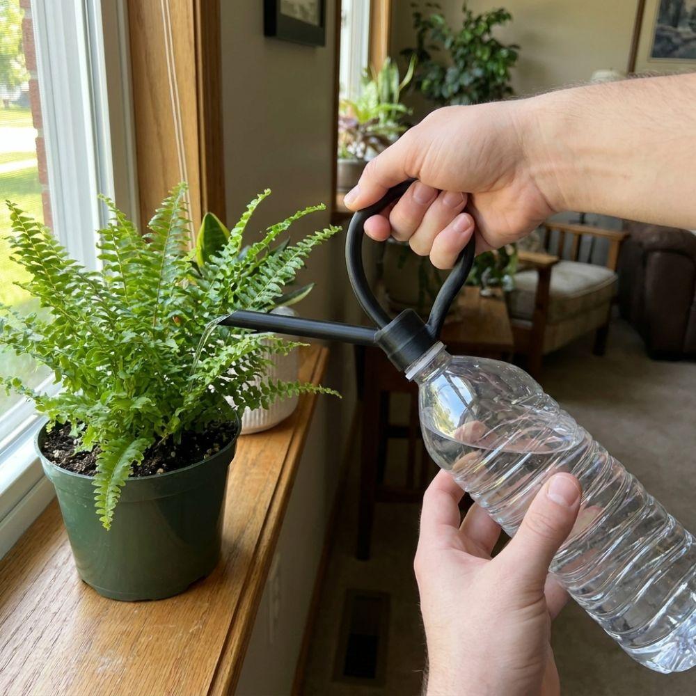 Gentle Watering Plastic Bottle Watering Can Spout for Succulents, Potted Plants