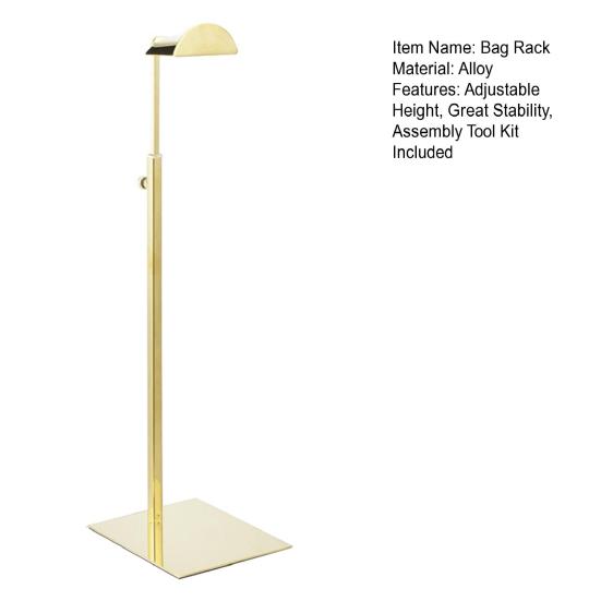 Yousheng Регулируемая по высоте стойка для хранения сумок, держатель для наплечной сумки, подставка для демонстрации кошельков, органайзер для демонстрации сумок, легкая сборка, набор инструментов в комплекте