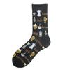 Unisex Divertidos Funny Socks Men Art Floar Dog Banana Pizza Chili Skarpetki Crew Socks Novelty Cotton Calcetines Mujer Sokken