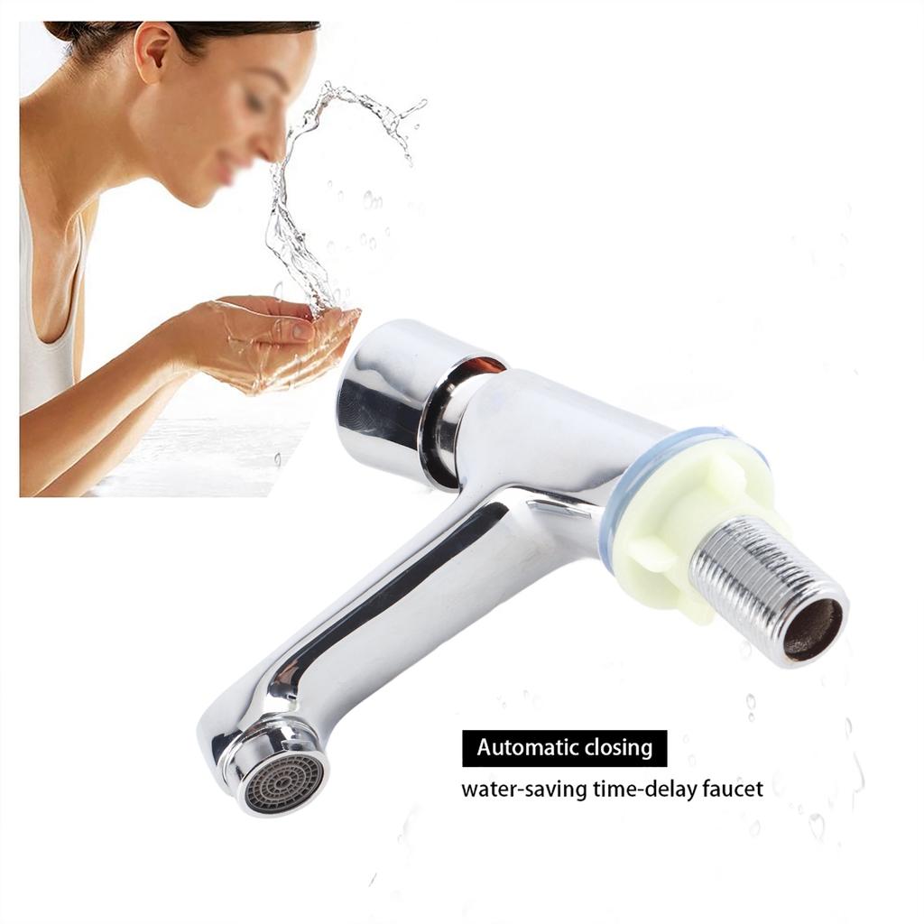 Общественная кухня ванная комната хромированная самозакрывающаяся экономия воды задержка времени раковина кран кран